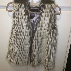 Faux fur vest